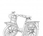 Coloriage Une Petite Bicyclette pour Les Petits