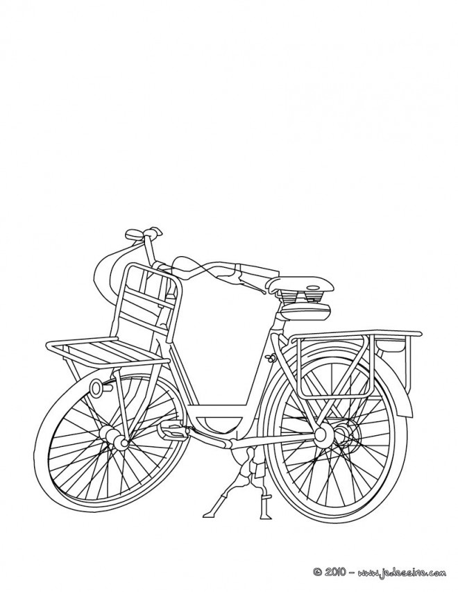 Coloriage et dessins gratuits Une Petite Bicyclette pour Les Petits à imprimer