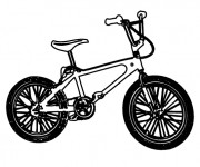 Coloriage V&eacute;lo en noir et Blanc