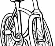 Coloriage Vélo simple VTT