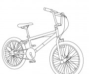 Coloriage Vélo VTT en Ligne dessin gratuit à imprimer
