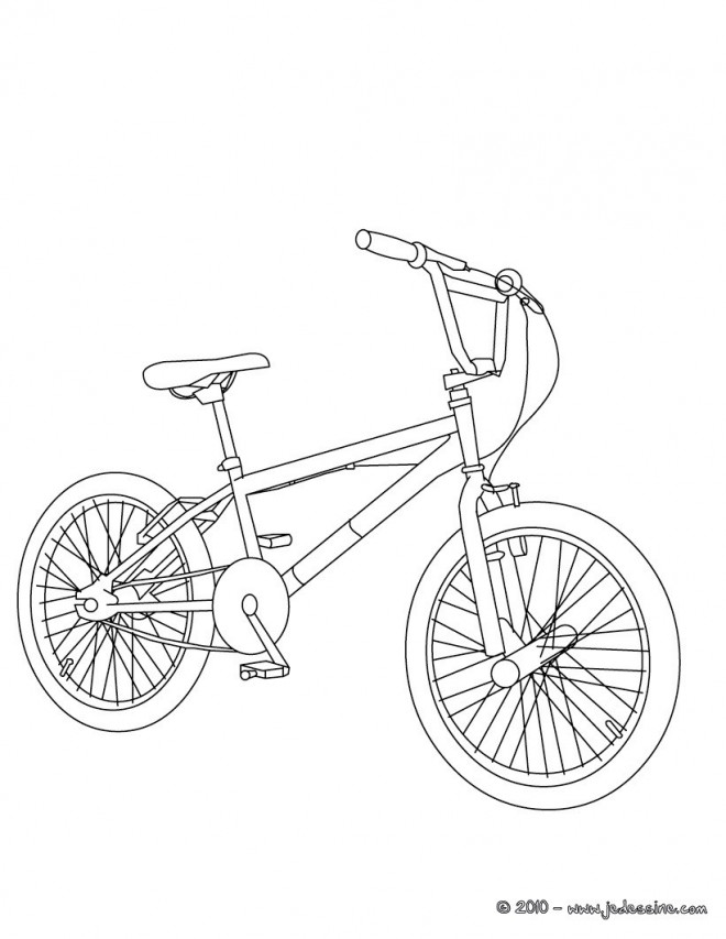 Coloriage et dessins gratuits Vélo VTT en Ligne à imprimer