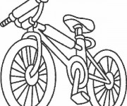 Coloriage Vélo VTT pour show