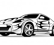 Coloriage BMW ayant peinture fantastique