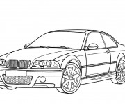 Coloriage BMW couleur