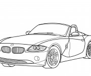 Coloriage BMW décapotable