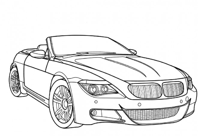 Coloriage BMW e30 m3 dessin gratuit à imprimer