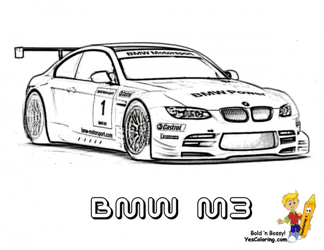 Coloriage Bmw M3 Dessin Gratuit à Imprimer