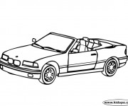 Coloriage BMW M3 décapotable à télécharger