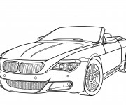 Coloriage BMW sport cabriolet