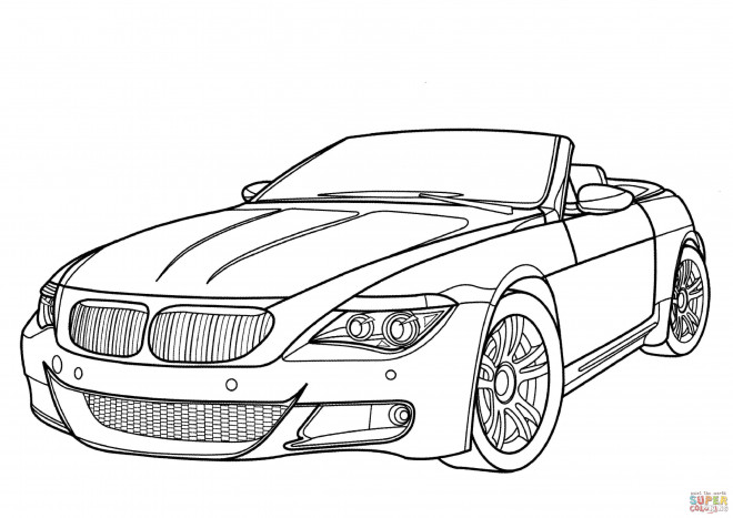 Coloriage Bmw Sport Cabriolet Dessin Gratuit à Imprimer