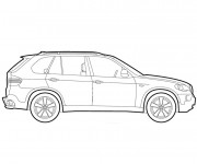 Coloriage BMW X6  vecteur