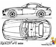 Coloriage BMW Z4 à décorer