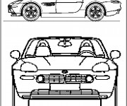 Coloriage BMW Z4 simple