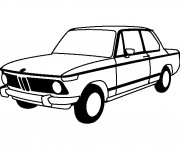 Coloriage Illustration de modèle BMW
