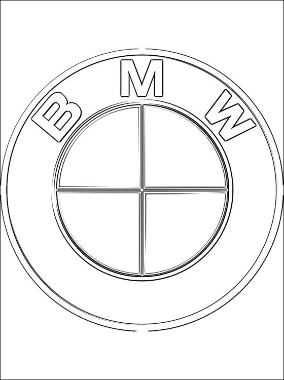  Coloriage  Logo  de Voitures BMW dessin gratuit   imprimer