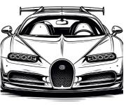 Coloriage Auto Bugatti
