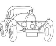 Coloriage Auto Bugatti classique vintage