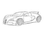 Coloriage Auto de sport Bugatti