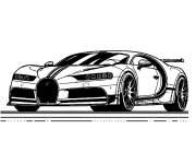 Coloriage Bugatti &agrave; t&eacute;l&eacute;charger
