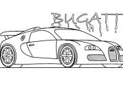 Coloriage Bugatti au crayon