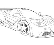Coloriage et dessins gratuit Bugatti auto puissante à imprimer