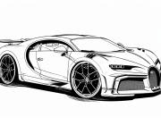 Coloriage Bugatti Bolide 3A