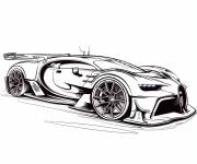 Coloriage Bugatti Bolide