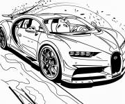Coloriage Bugatti Chiron artline