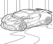 Coloriage Bugatti de cartoon
