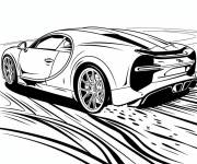 Coloriage Bugatti de classe sport