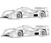 Coloriage Bugatti de course