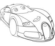 Coloriage Bugatti de dessin anim&eacute;