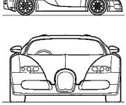 Coloriage et dessins gratuit Bugatti de deux ongles à imprimer
