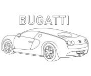 Coloriage Bugatti de luxe