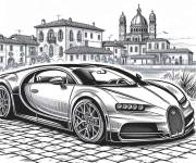 Coloriage Bugatti Divo r&eacute;aliste