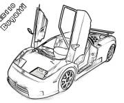 Coloriage Bugatti EB110 pour enfants
