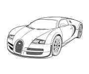 Coloriage Bugatti luxurieux