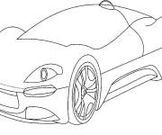 Coloriage Bugatti pour maternelle