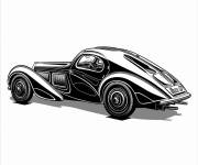 Coloriage Bugatti Royale vintage