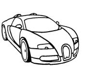 Coloriage et dessins gratuit Bugatti simple à imprimer