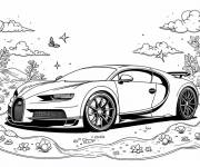Coloriage Bugatti sport