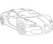 Coloriage et dessins gratuit Bugatti styl&eacute; à imprimer