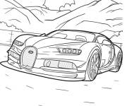 Coloriage Bugatti sur la rue Montagniere  
