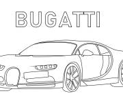 Coloriage Bugatti veyron