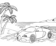 Coloriage Bugatti Veyron pour les riches