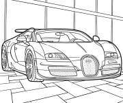 Coloriage Bugatti Veyron Sport