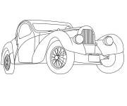 Coloriage Bugatti Vintage Car