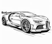 Coloriage Bugatti Vision GT