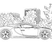 Coloriage Bugatti vue de cot&eacute;